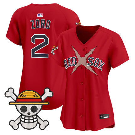 Women's Boston Red Sox x One Piece Vapor Premier Limited Jersey - Stitched