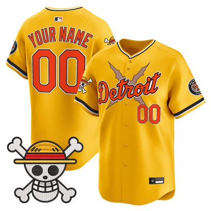 Detroit Tigers x One Piece Vapor Premier Limited Custom Jersey - Stitched