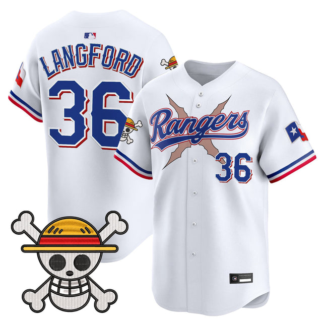 Men's Texas Rangers x One Piece Vapor Premier Limited Jersey - Stitched