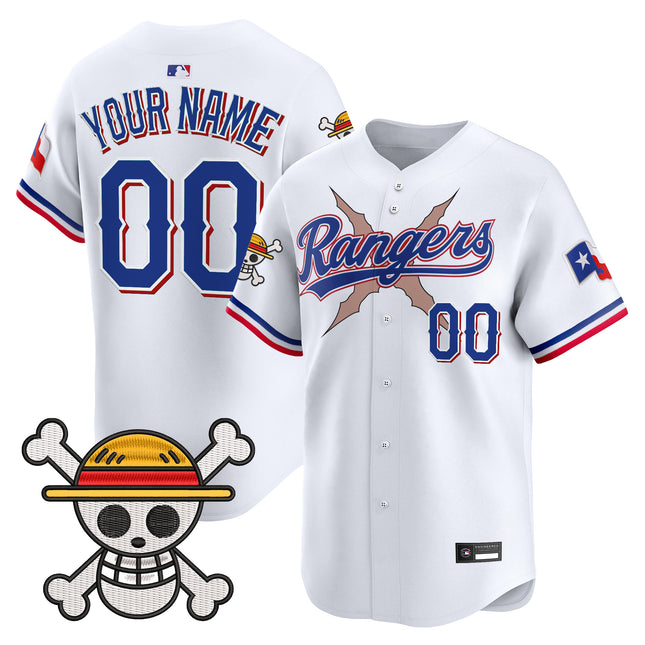 Texas Rangers x One Piece Vapor Premier Limited Custom Jersey - Stitched
