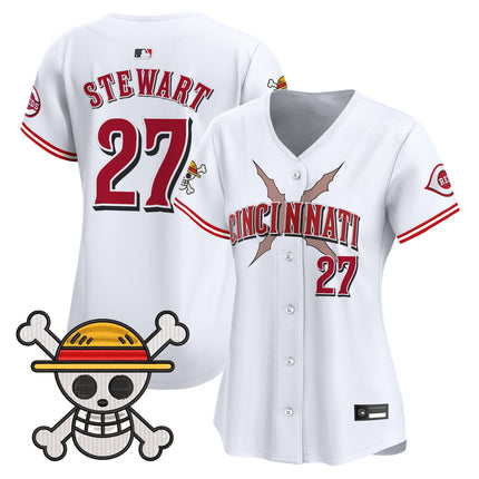 Women's Cincinnati Reds x One Piece Vapor Premier Limited Jersey - Stitched