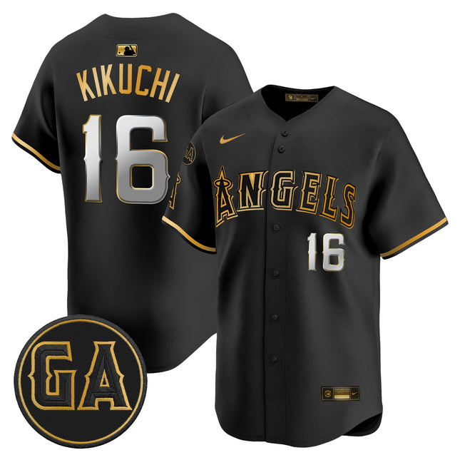 Men's Los Angeles Angels 'Garret Anderson Tribute Patch' Vapor Premier Limited Jersey - All Stitched