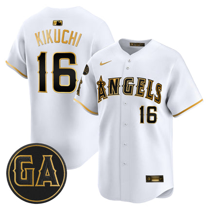 Men's Los Angeles Angels 'Garret Anderson Tribute Patch' Vapor Premier Limited Jersey - All Stitched