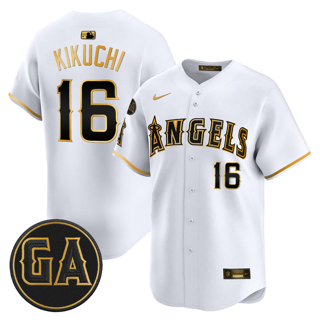 Men's Los Angeles Angels 'Garret Anderson Tribute Patch' Vapor Premier Limited Jersey - All Stitched