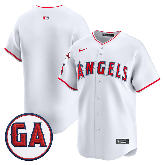 Men's Los Angeles Angels 'Garret Anderson Tribute Patch' Vapor Premier Limited Jersey - All Stitched