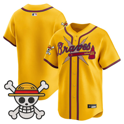 Men's Atlanta Braves x One Piece Vapor Premier Limited Jersey - Stitched