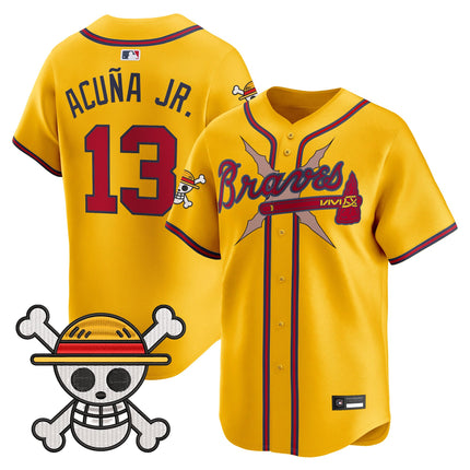 Men's Atlanta Braves x One Piece Vapor Premier Limited Jersey - Stitched