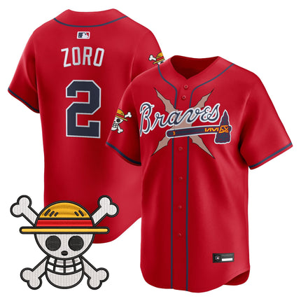 Men's Atlanta Braves x One Piece Vapor Premier Limited Jersey - Stitched