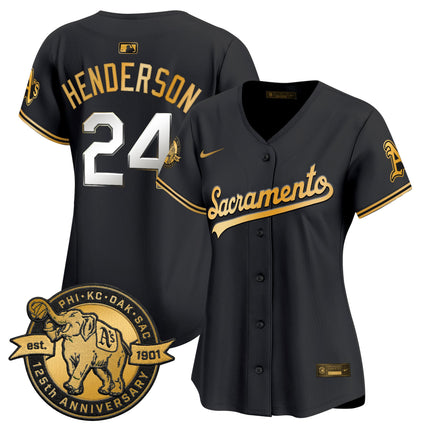 Women's Athletics 'Sacramento Edition' Vapor Premier Limited Jersey - 125th Anniversary Patch - All Stitched