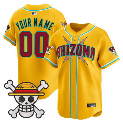 Diamondbacks x One Piece Vapor Premier Limited Custom Jersey - Stitched