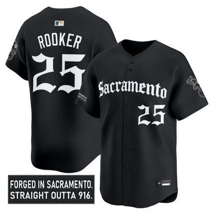 Men's Athletics 'Sacramento Gothic Edition' Vapor Premier Limited Jersey - All Stitched