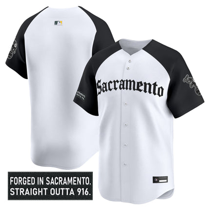 Men's Athletics 'Sacramento Gothic Edition' Vapor Premier Limited Jersey - All Stitched