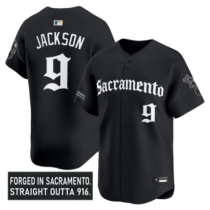 Men's Athletics 'Sacramento Gothic Edition' Vapor Premier Limited Jersey - All Stitched