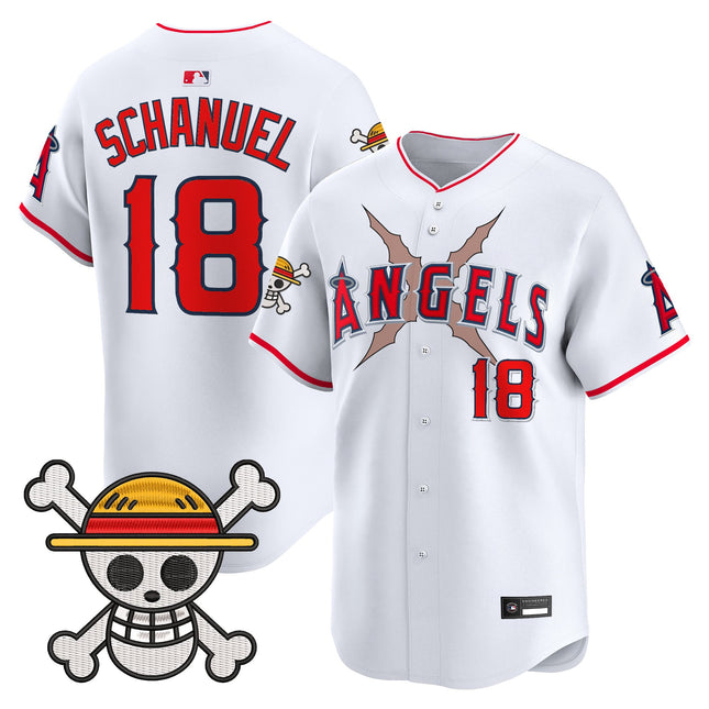 Men's Los Angeles Angels x One Piece Vapor Premier Limited Jersey - Stitched
