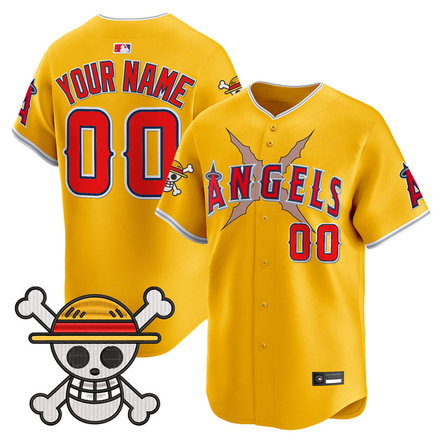 Los Angeles Angels x One Piece Vapor Premier Limited Custom Jersey - Stitched