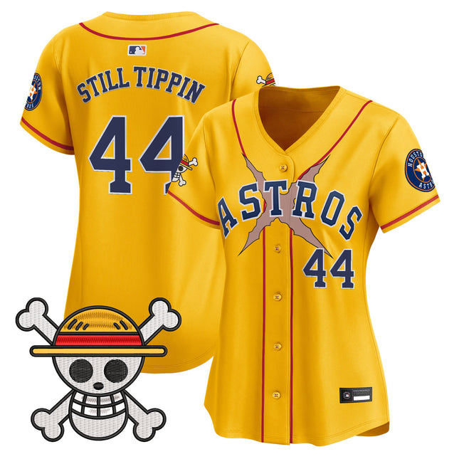 Women's Houston Astros x One Piece Vapor Premier Limited Jersey - Stitched