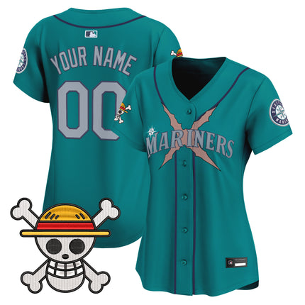 Seattle Mariners x One Piece Vapor Premier Limited Custom Jersey - Stitched