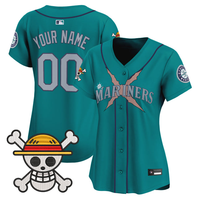 Seattle Mariners x One Piece Vapor Premier Limited Custom Jersey - Stitched