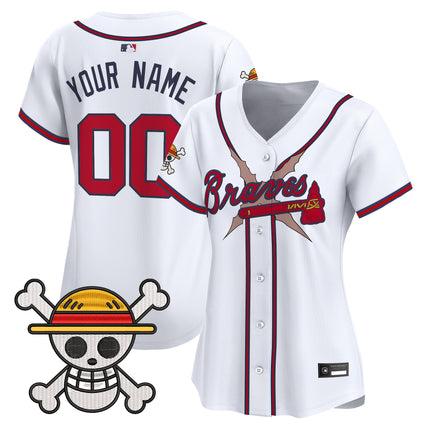 Atlanta Braves x One Piece Vapor Premier Limited Custom Jersey - Stitched