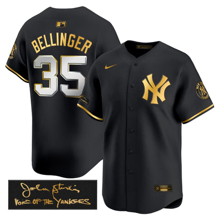 Men's Yankees John Sterling "The Voice of the Yankees" Tribute Patch Vapor Premier Limited Jersey - All Stitched