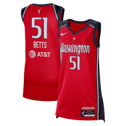 Washington Mystics Lauren Betts Victory Jersey - Explorer Edition Jersey - All Stitched