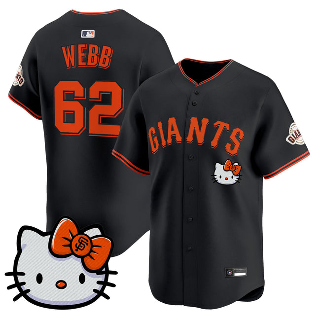 Unisex San Francisco Giants Hello Kitty Vapor Premier Limited Jersey – All Stitched