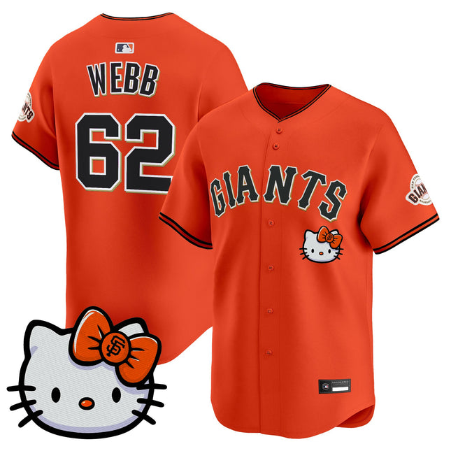 Unisex San Francisco Giants Hello Kitty Vapor Premier Limited Jersey – All Stitched