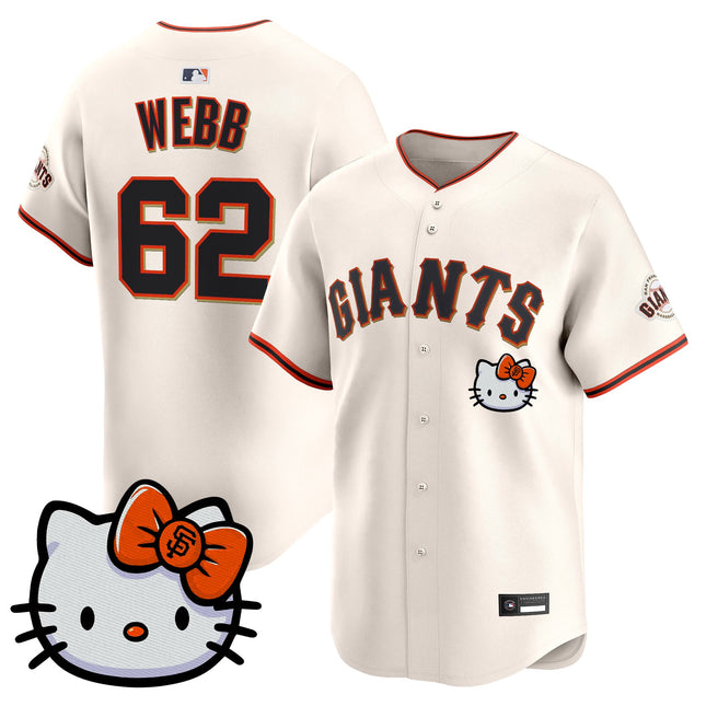 Unisex San Francisco Giants Hello Kitty Vapor Premier Limited Jersey – All Stitched