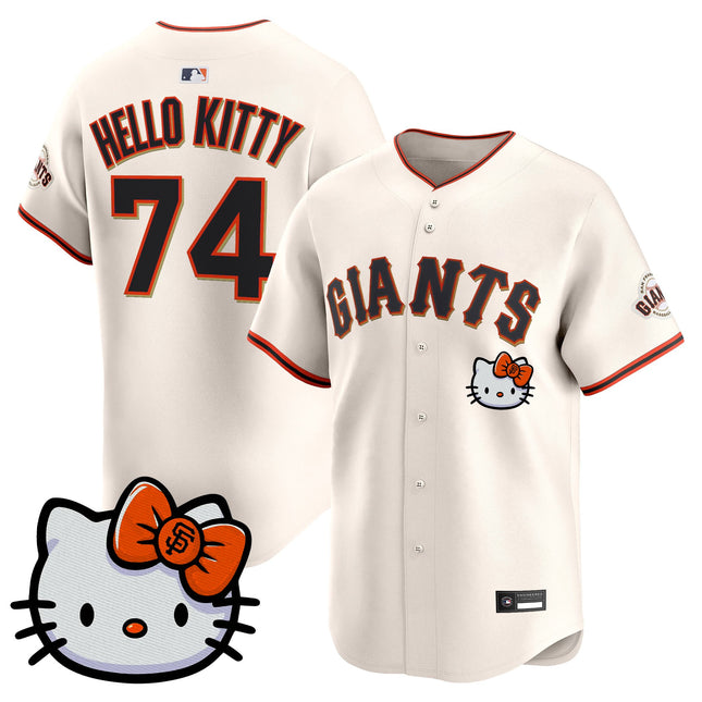 Unisex San Francisco Giants Hello Kitty Vapor Premier Limited Jersey – All Stitched