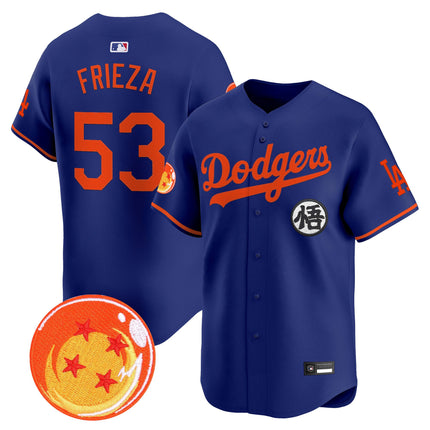 Men's Los Angeles Dodgers x Dragon Ball Vapor Premier Limited Jersey - Stitched