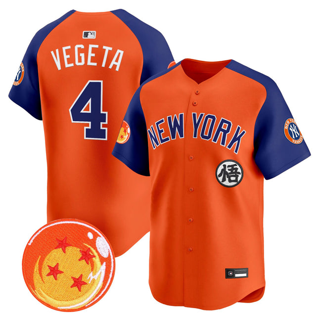 Men's New York Yankees x Dragon Ball Vapor Premier Limited Jersey - All Stitched