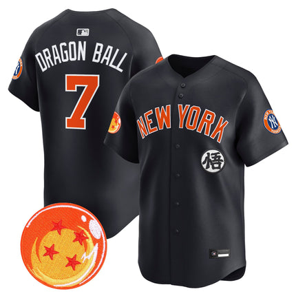 Men's New York Yankees x Dragon Ball Vapor Premier Limited Jersey - All Stitched