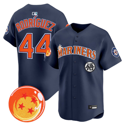 Men's Seattle Mariners x Dragon Ball Vapor Premier Limited Jersey - All Stitched