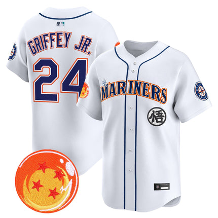 Men's Seattle Mariners x Dragon Ball Vapor Premier Limited Jersey - All Stitched