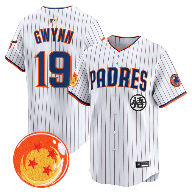Men's Padres x Dragon Ball Vapor Premier Limited Jersey - All Stitched