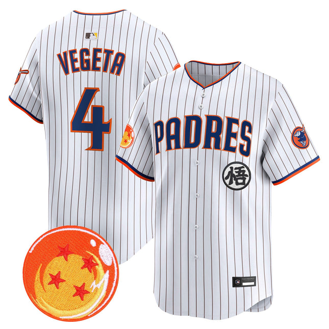 Men's Padres x Dragon Ball Vapor Premier Limited Jersey - All Stitched