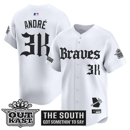 Men's Atlanta Braves 'Gothic South x Outkast Edition' Vapor Premier Limited Jersey V2- All Stitched