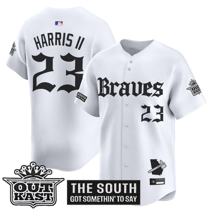 Men's Atlanta Braves 'Gothic South x Outkast Edition' Vapor Premier Limited Jersey V2- All Stitched