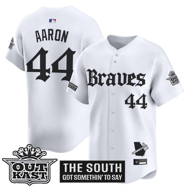 Men's Atlanta Braves 'Gothic South x Outkast Edition' Vapor Premier Limited Jersey V2- All Stitched