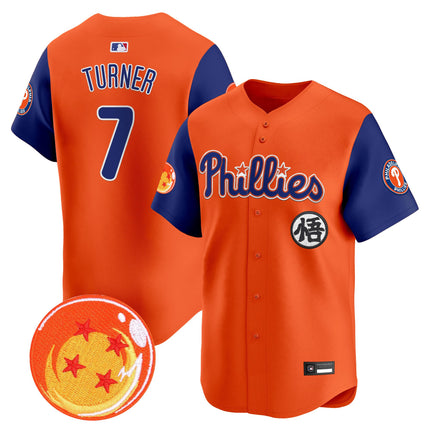 Men's Philadelphia Phillies x Dragon Ball Vapor Premier Limited Jersey - All Stitched
