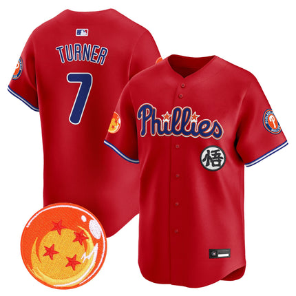 Men's Philadelphia Phillies x Dragon Ball Vapor Premier Limited Jersey - All Stitched