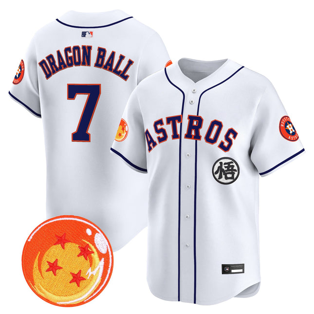 Men's Houston Astros x Dragon Ball Vapor Premier Limited Jersey - All Stitched