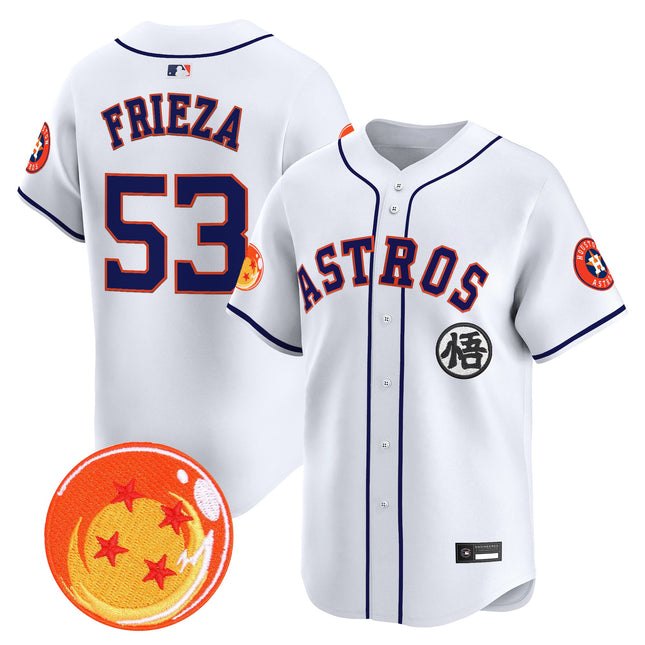 Men's Houston Astros x Dragon Ball Vapor Premier Limited Jersey - All Stitched