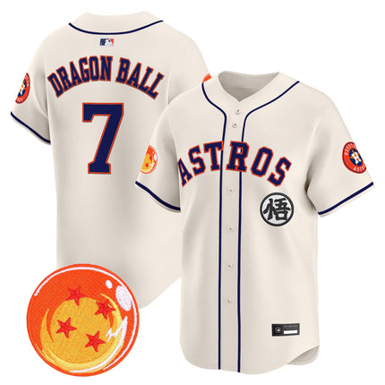 Men's Houston Astros x Dragon Ball Vapor Premier Limited Jersey - All Stitched