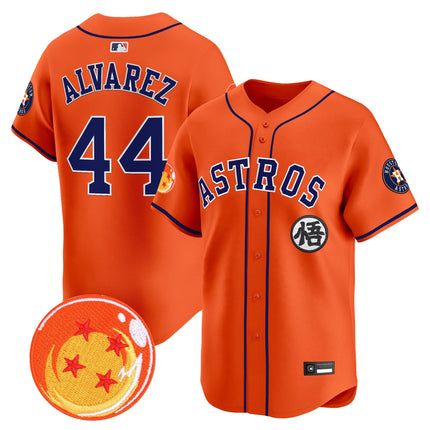 Men's Houston Astros x Dragon Ball Vapor Premier Limited Jersey - All Stitched