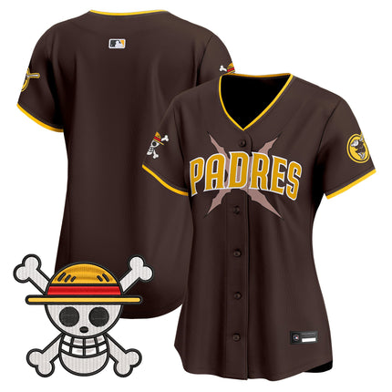 Women's Padres x One Piece Vapor Premier Limited Jersey - Stitched