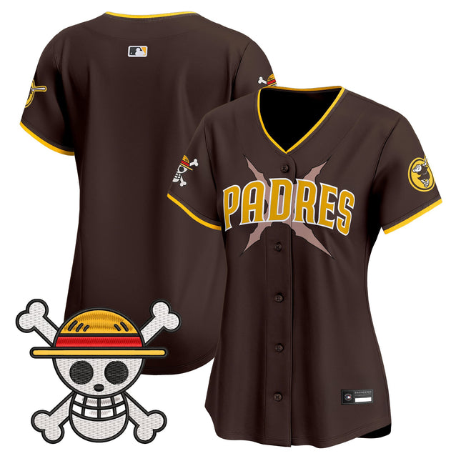 Women's Padres x One Piece Vapor Premier Limited Jersey - Stitched