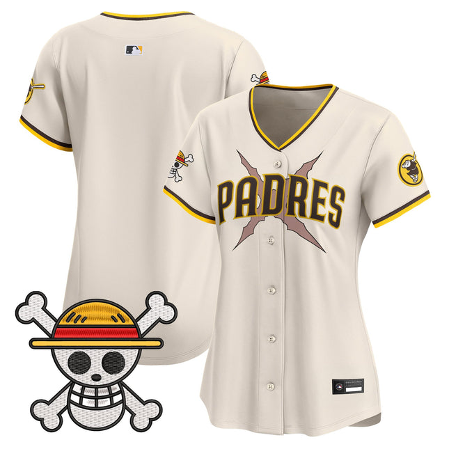 Women's Padres x One Piece Vapor Premier Limited Jersey - Stitched
