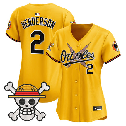 Women's Baltimore Orioles x One Piece Vapor Premier Limited Jersey - Stitched