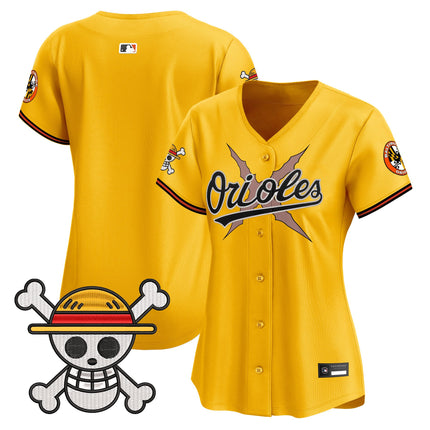 Women's Baltimore Orioles x One Piece Vapor Premier Limited Jersey - Stitched